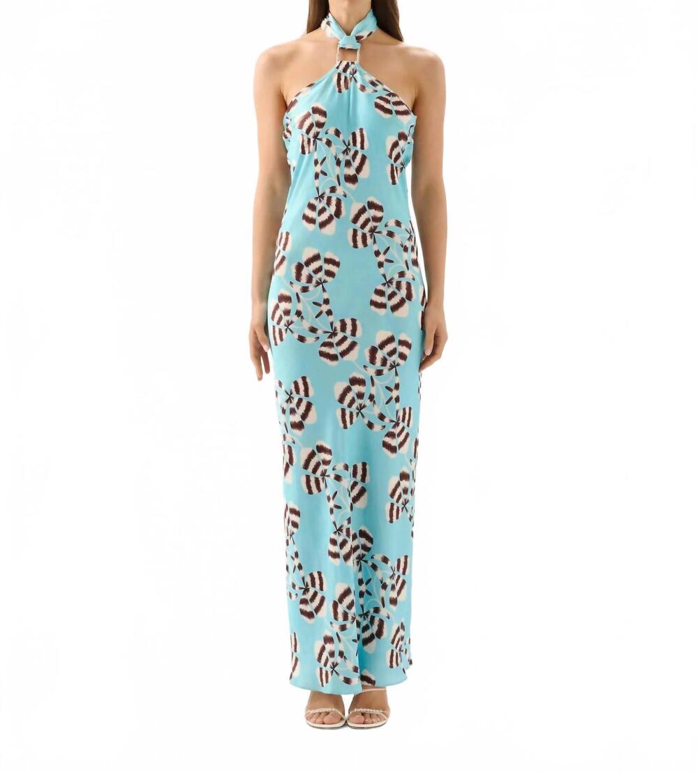 NEW ROAME tallulah maxi dress in blue bloom